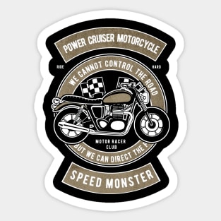 Power Cruiser Motorcycle Sticker